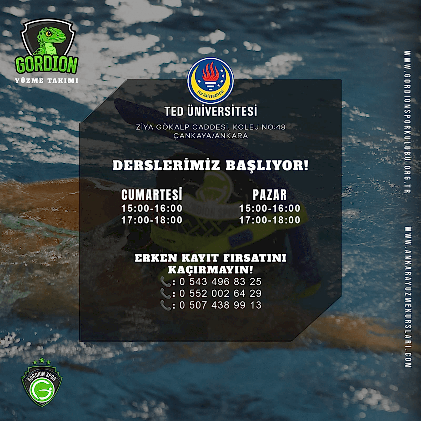 2023 - 2024 KIŞ Dönemi Yüzme Spor Okulu Programı ve Katılma Şartları