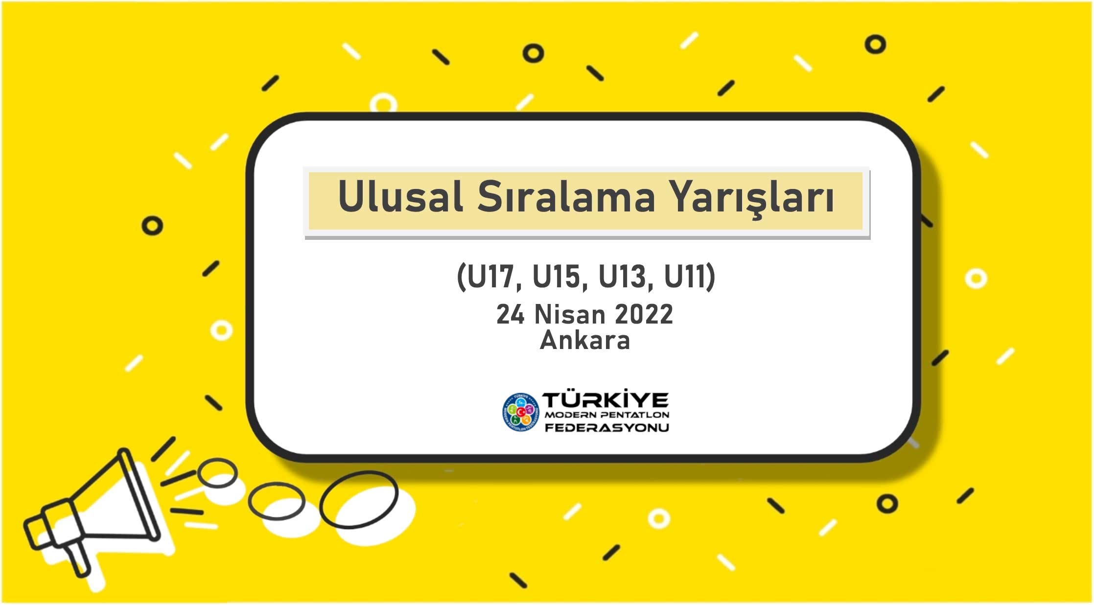 TMPF U17 ULUSAL SIRALAMA III VE U11,U13, U15 PERFORMANS TAKİP  YARIŞLARI 